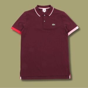 Lacoste Men's Burgundy Polo Shirt